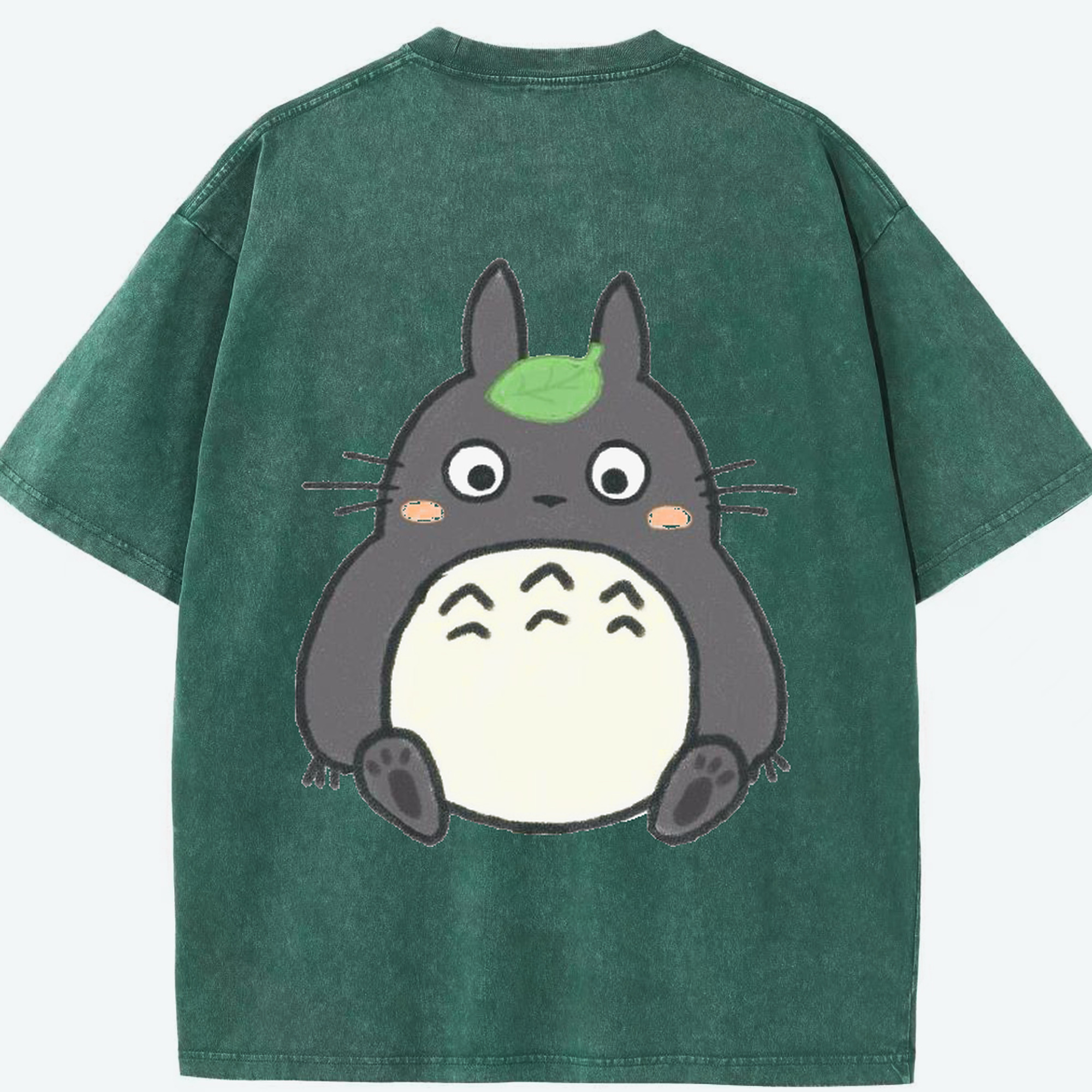 （画像用） となりのトトロ 草壁メイ 草壁サツキ My Neighbor Totoro Satsuki Kusakabe Mei Kusakabe 綿100% ヴィンテージ風 半袖Tシャツ（背面プリント）